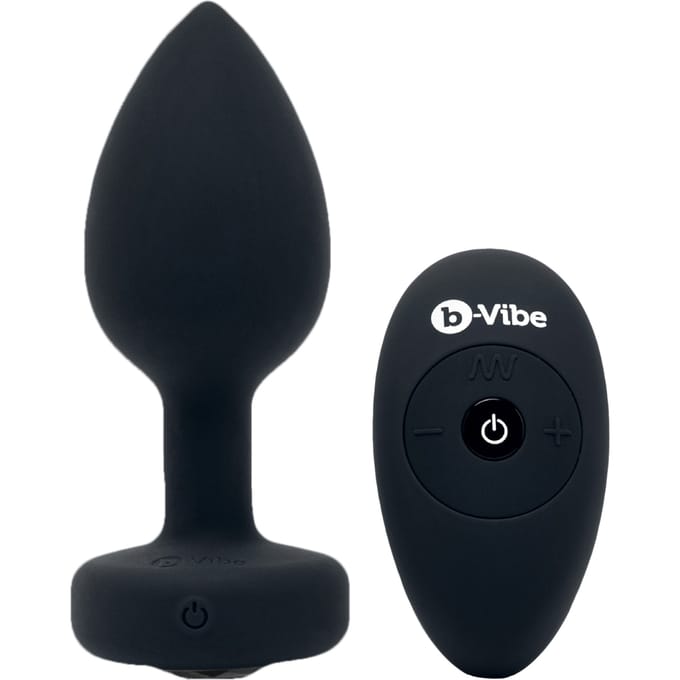 B-Vibe - Vibrerende Juwelen Plug M/L Zwart