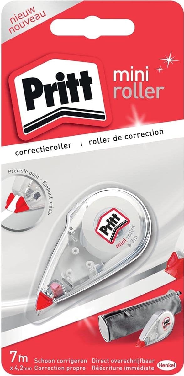 Correctieroller Set - Correctie Tape - Fijn Schrijfwerk - Mini Formaat - 42 mm Bandbreedte