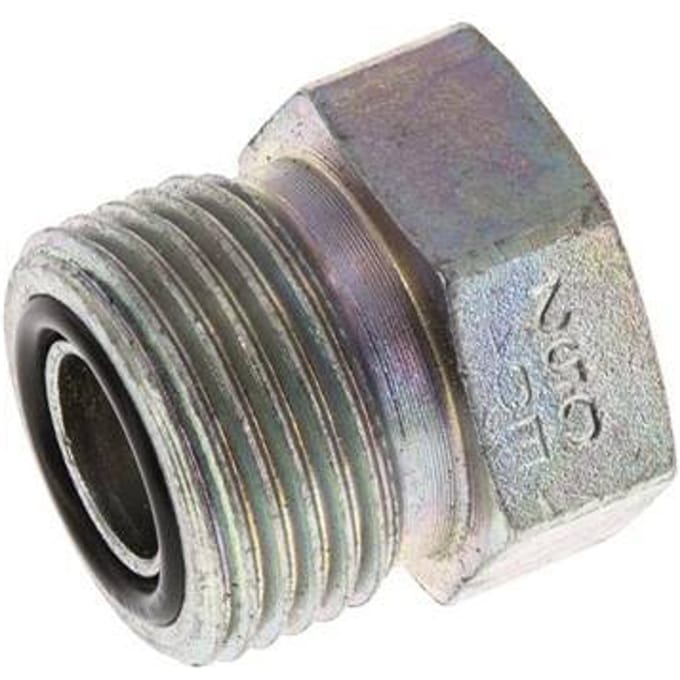 UN 13/16''-16 Verzinkt Stalen Plug ORFS 630 Bar [2 Stuks]