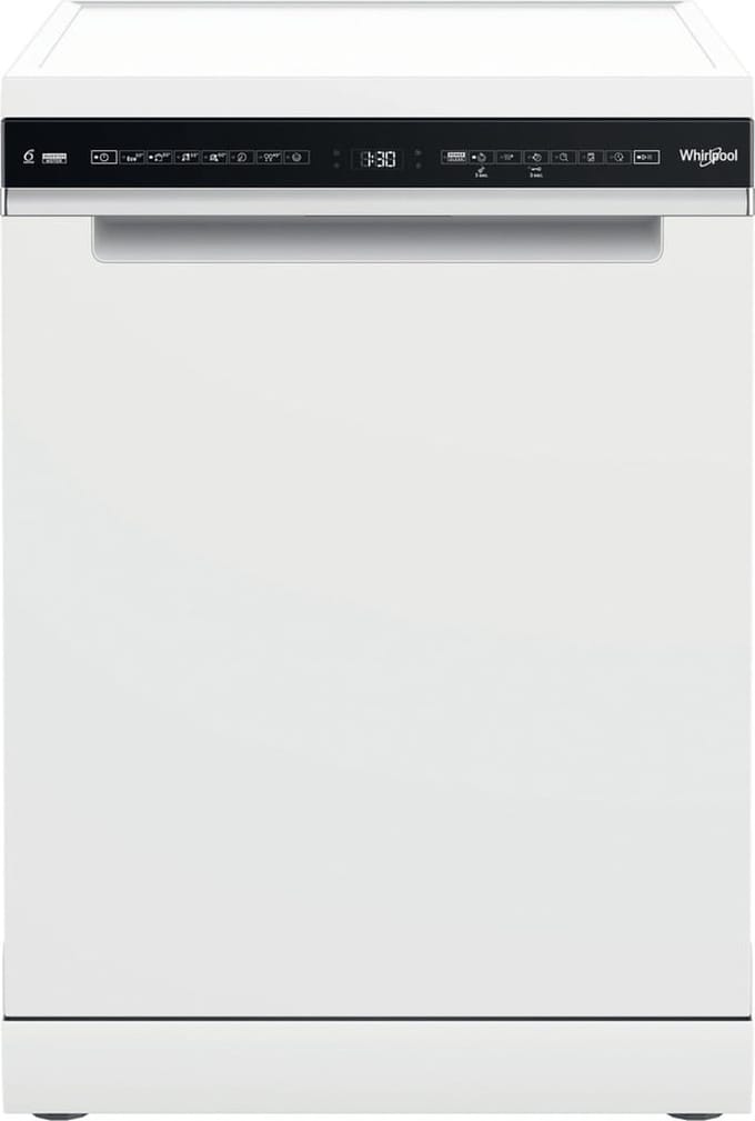 Whirlpool W7F HS41 - Vrijstaande vaatwasser - 60 cm - Wit met zwart