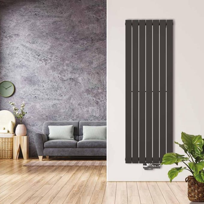 Verticale Paneelradiator Enkel Paneel Antraciet RAL 7016 - Slim en Hoog Design