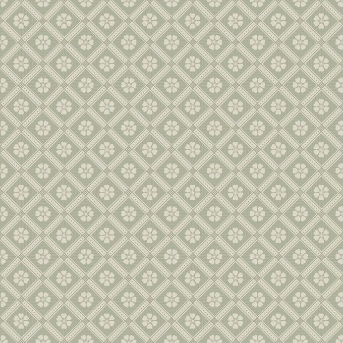 Boråstapeter Vliesbehang 4822 - New Heritage - Klassiek Groen - 53cm x 10.05m