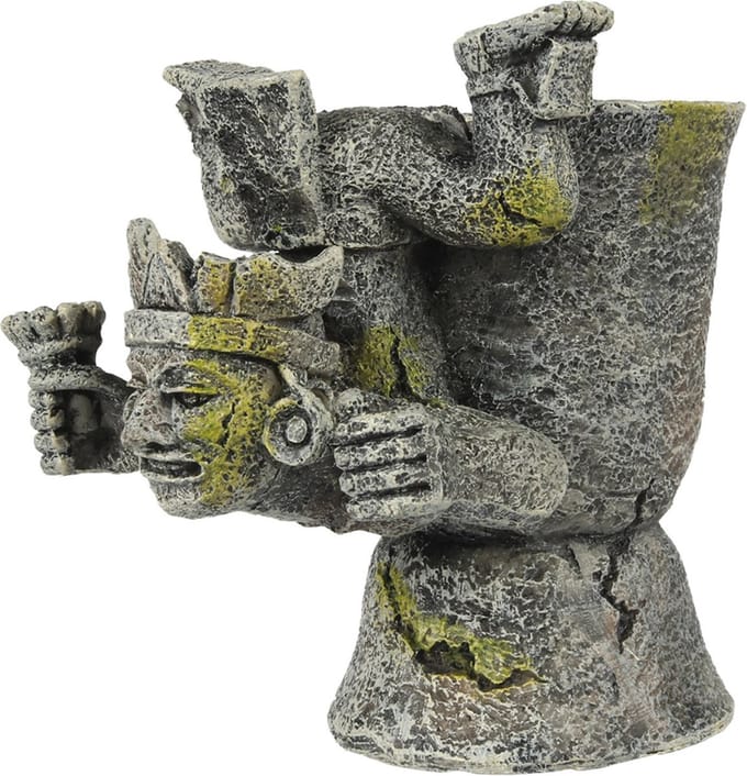 Aqua Della Azteekse Graal - Aquarium - Ornament - 10.3x8.5x10 cm
