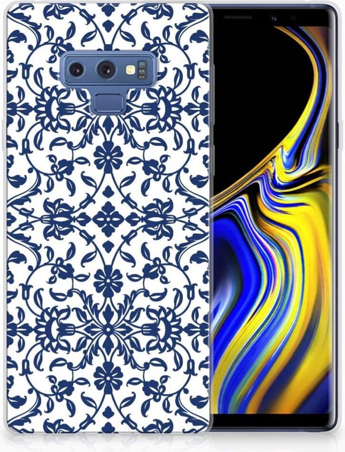 TPU Hoesje voor Samsung Galaxy Note 9 TPU Case Flower Blue