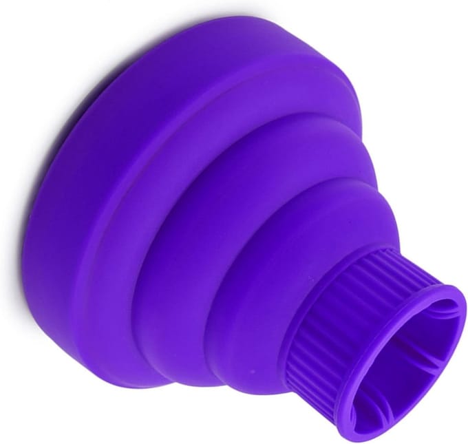 Vouwbare Haardroger Diffuser in 5 Kleuren voor Krullend Haar, Geschikt voor 1.4-2 Inch Caliber Haardrogers