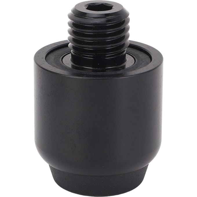 1.1 Inch Poolkeu Verlengstuk met Bumper Aluminium Materiaal Biljartstok Handvat Verlengstuk black