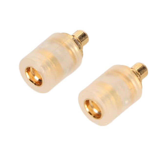 2pcs Adaptateur Câble MMCX de Remplacement Câble MMCX Connecté pour Sennheiser IE300 IE600 IE900 AKG noir
