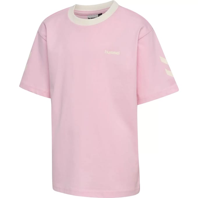Kinderen T-shirt met brede zigzagpatroon Hummel
