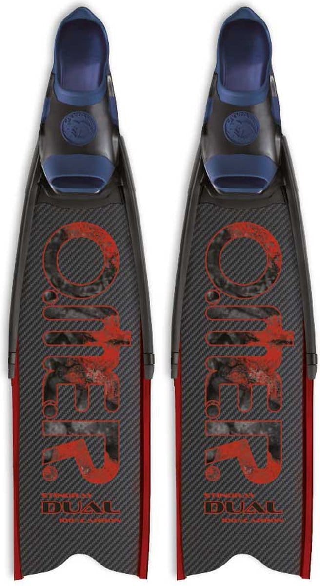 Omer Stingray Dual Carbon Small Speervissen Vinnen Zwart EU 37-39