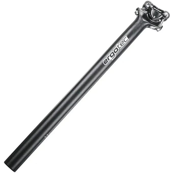 Zadelpen ergotec 316mm 400mm 10mm offset mat zwart - ZWART