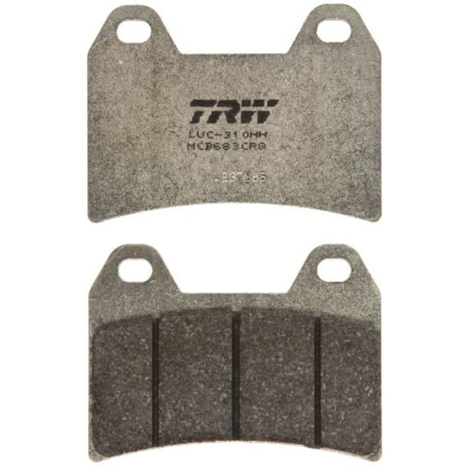 Remblokset TRW MCB683CRQ zonder typegoedkeuring