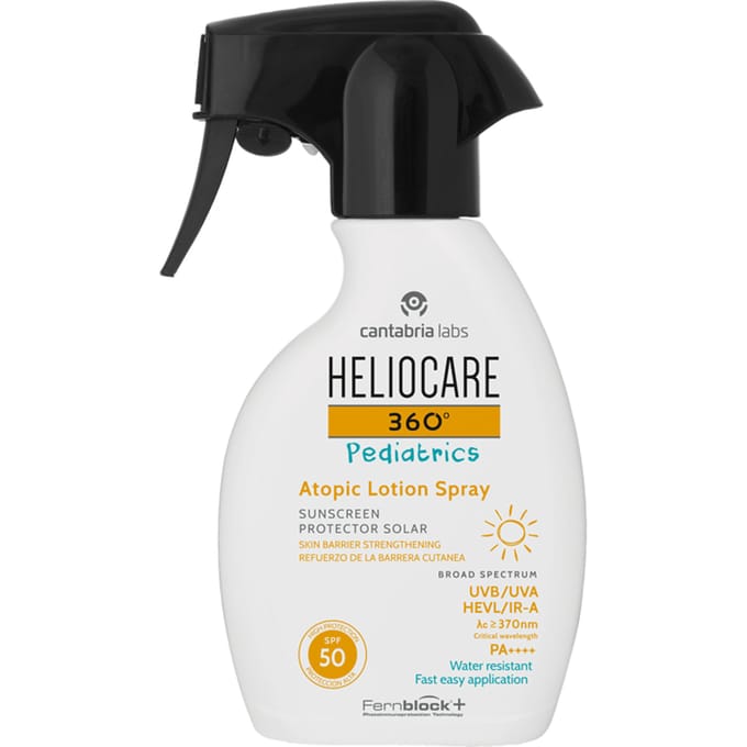 Heliocare 360 Pediátrics Loción Spray Atopique Spf50+ 250ml black