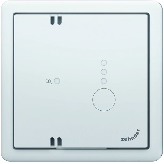 Zehnder 655000835 - draadloze CO2 sensor RF67 - inbouw incl. afdekraam - wit
