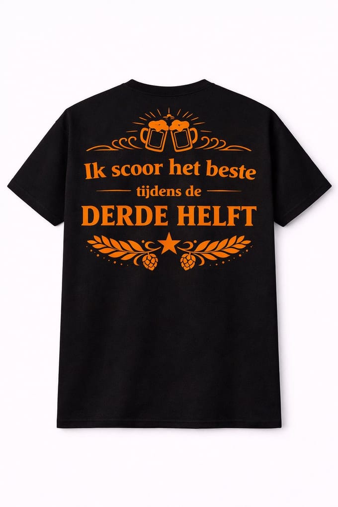 Shirt - Zwart - Kampioen 3e Helft