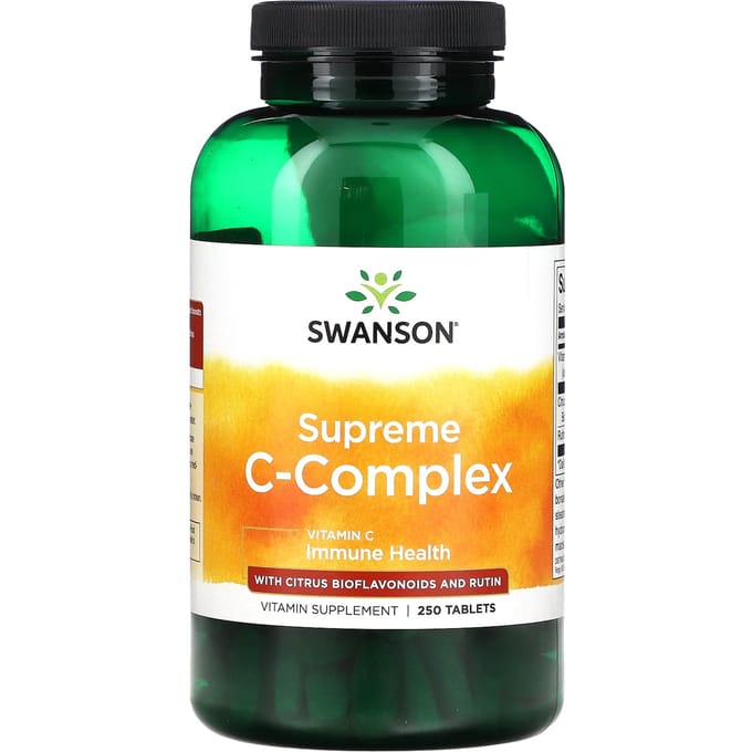 Supreme C-Complex met Citrus Bioflavonoïden en Rutine, 250 Tabletten