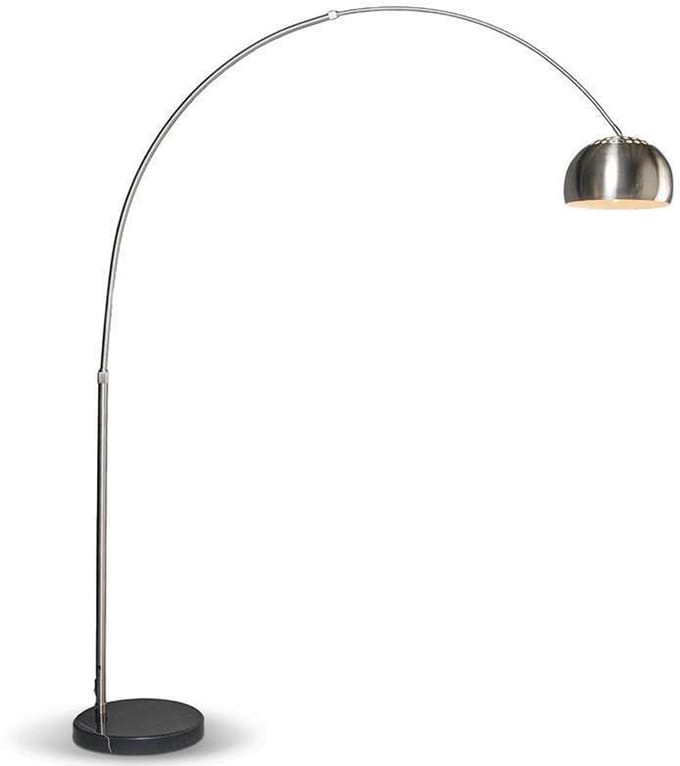 QAZQA Grande - Staande booglamp - 1 Lichts - 170 cm - staal