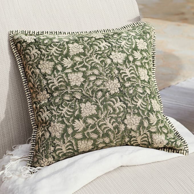 LOBERON Kussenhoes Petitmagny groen