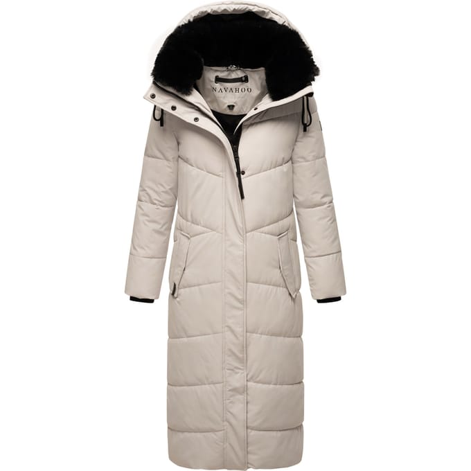 Navahoo dames gewatteerde winterjas Hingucker – Extra Lang & Warm