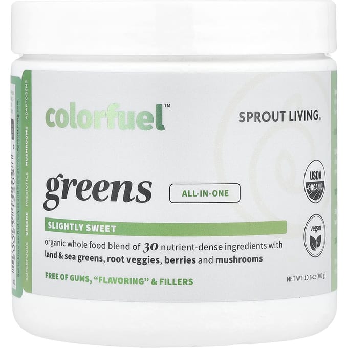 Sprout Living, Colorfuel™ Greens, 10,6 oz (300 grammes)