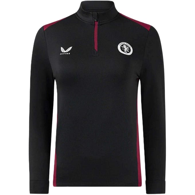 Castore Aston Villa FC-trainingsshirt voor dames (Kaviaar)