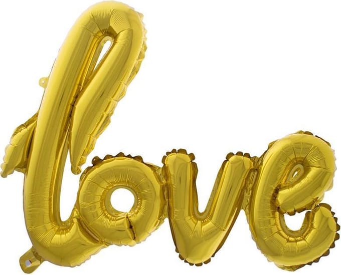 FOLIEBALLON 40" LOVE GOUD (100cm)