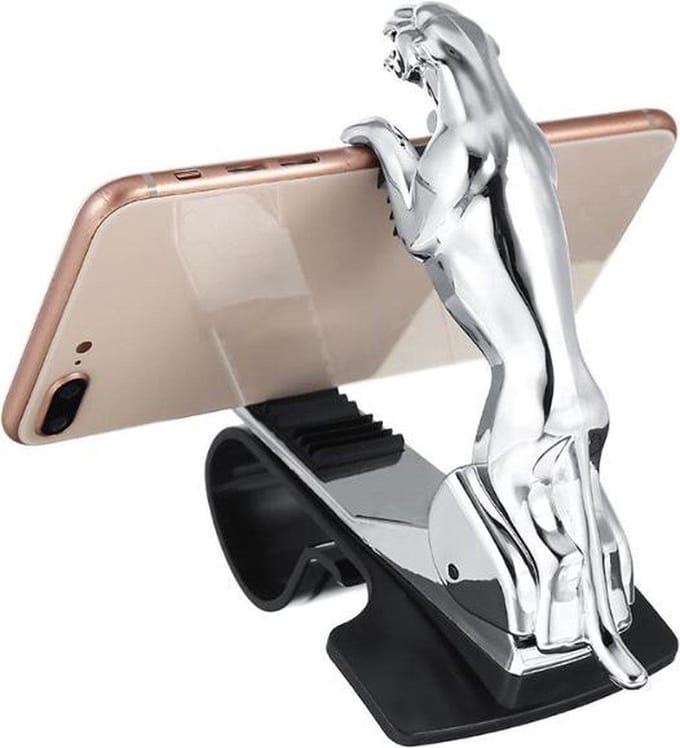 Universele mobiele telefoon houder - LB-529 zilver - Auto - GSM - Dashboard - Autohouder