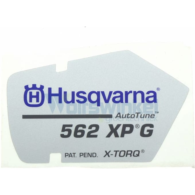 Husqvarna 562xpg starterkap sticker