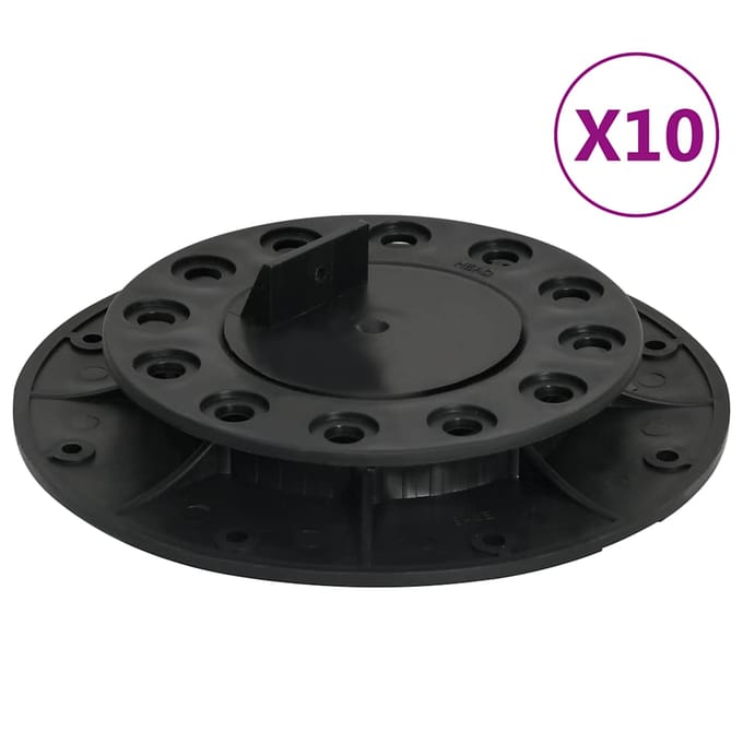 vidaXL - Terrasdragers - verstelbaar - 10 - st - 20-30 - mm