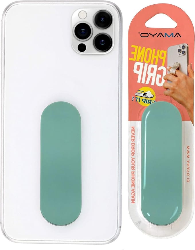 Smartphone Finger Holder voor Stevige Grip - Mobiele Telefoon Ring en Stand - Matt Series Groen