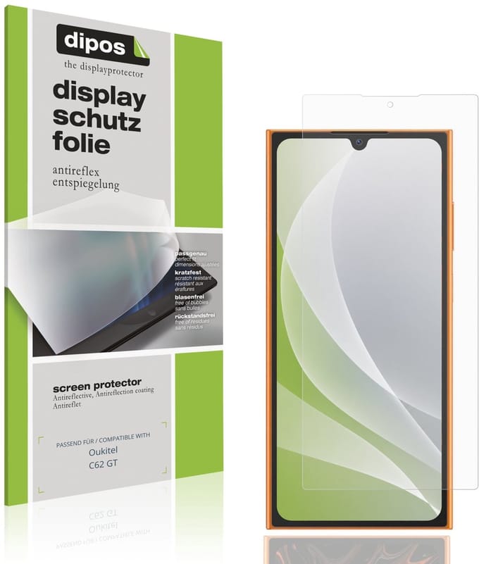 dipos – 4x Matte Beschermfolie geschikt voor Oukitel C62 GT | Krasbestendige & antireflecterende Screenprotector Ultra-Thin