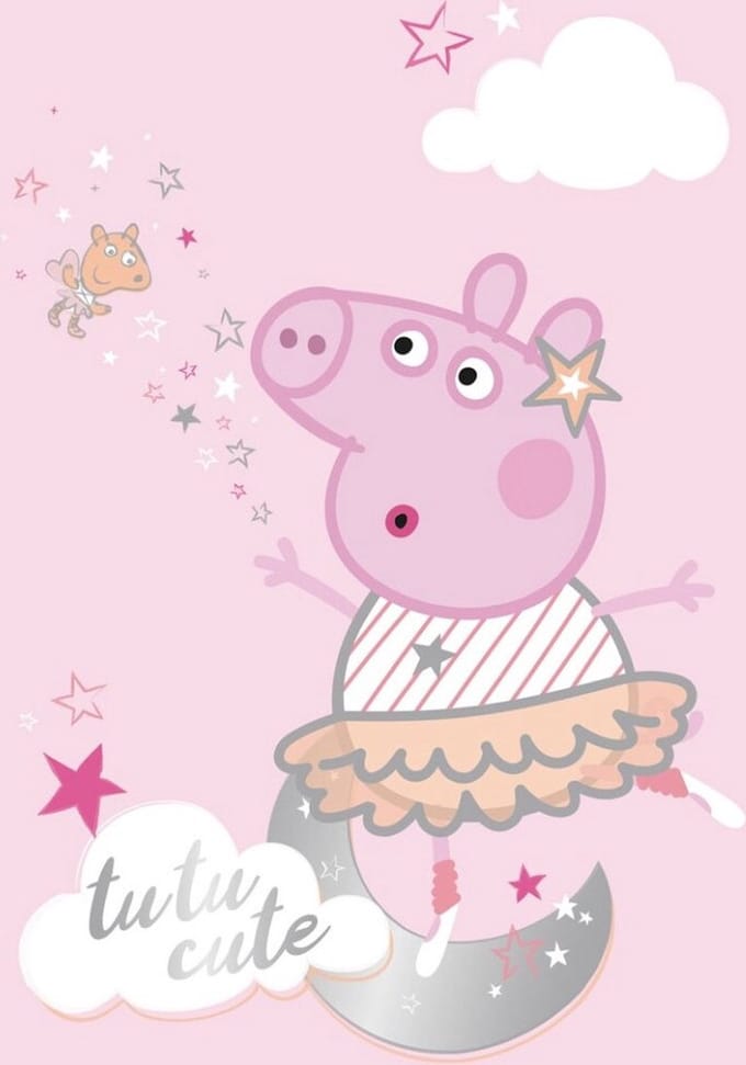 Peppa Pig Fleece plaid Tutu Cute 100 x 140 cm