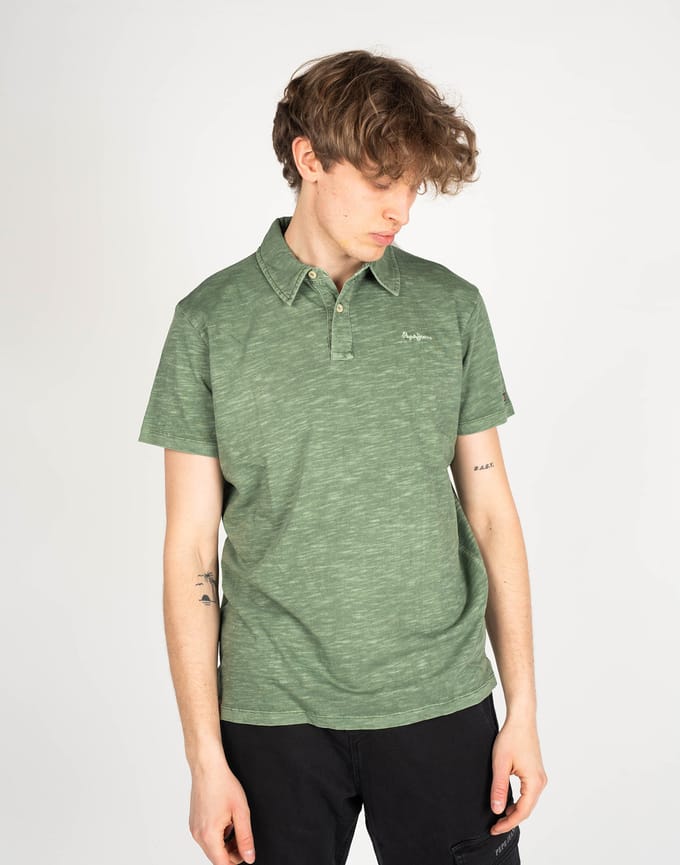Pepe Jeans Poloshirt Barney Mannen groen