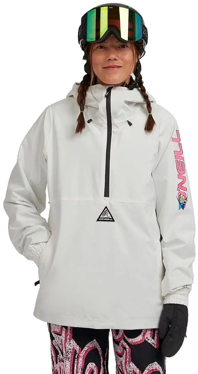 O´neill Fwc Play Park Snow Anorak Jas Wit L Vrouw