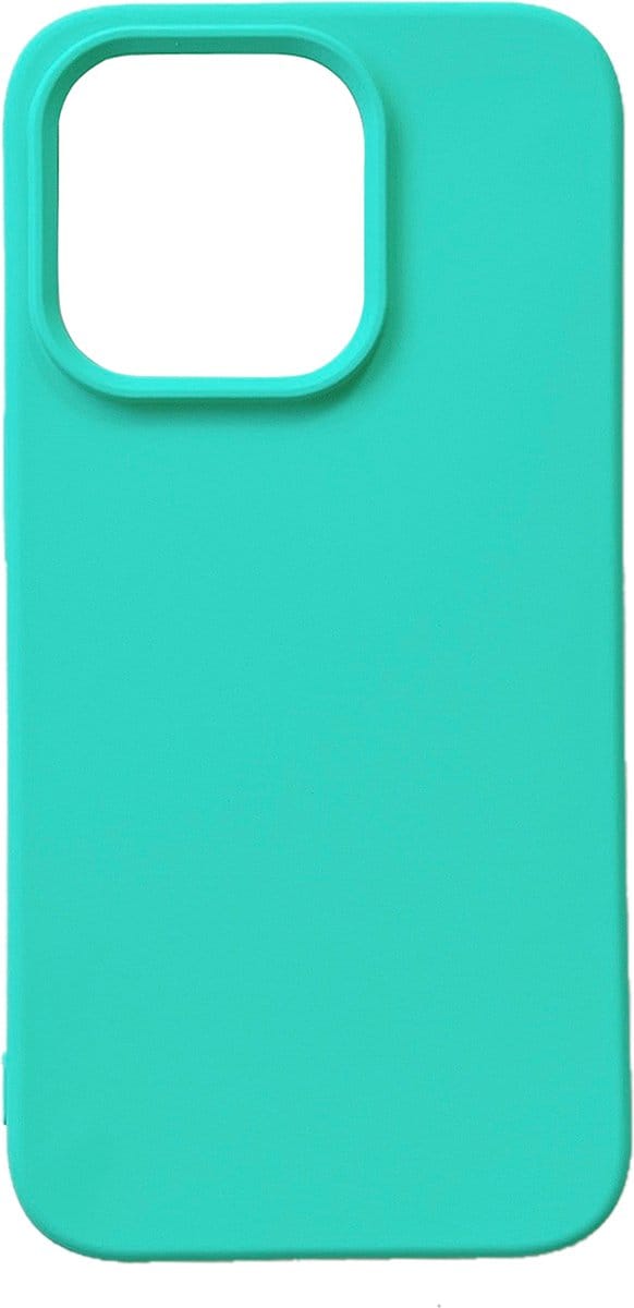 Casemania Hoesje Geschikt voor Apple iPhone 14 Pro - Turquoise - Extra Stevig Siliconen Back Cover
