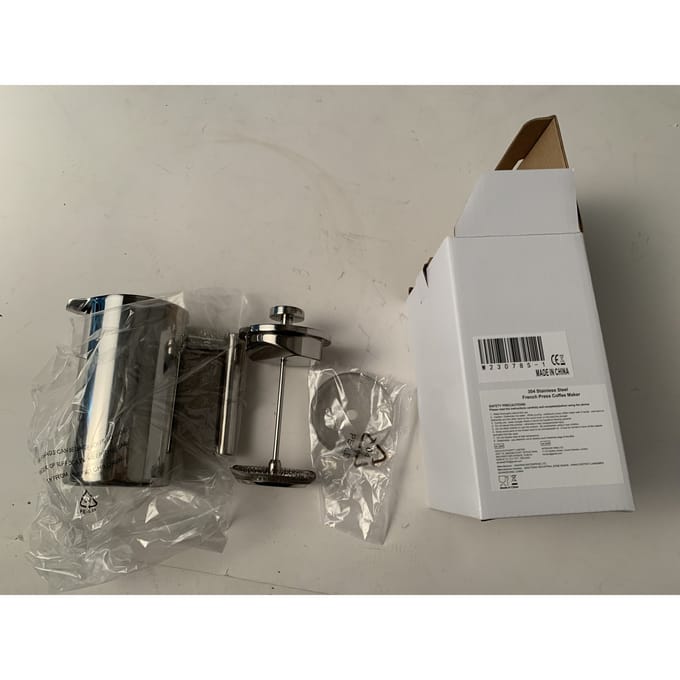 French Press-koffiezetapparaat voor thuiskantoor 350ml zilver