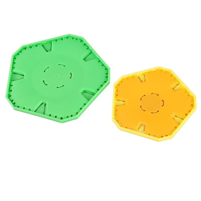 Bloemenmaker Set Tijdbesparend Eenvoudige Bediening Stoffen Bloemenmaker Platen voor DIY 5-bladige Bloemen green