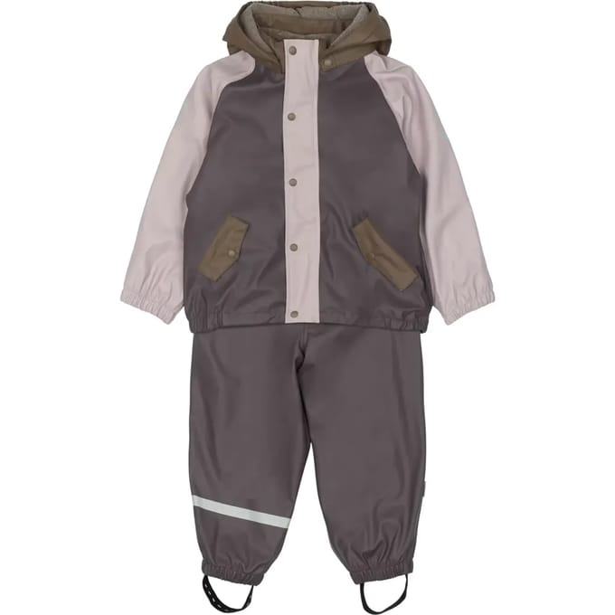 Bébé polar regenoutfit met bretels Mikk-Line