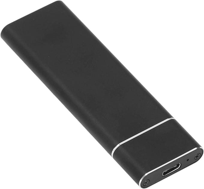 M.2 SSD Behuizing - Externe Harde Schijf Adapter - Data Overzetten - Aluminium Koeling - M.2 2280 - Zwart
