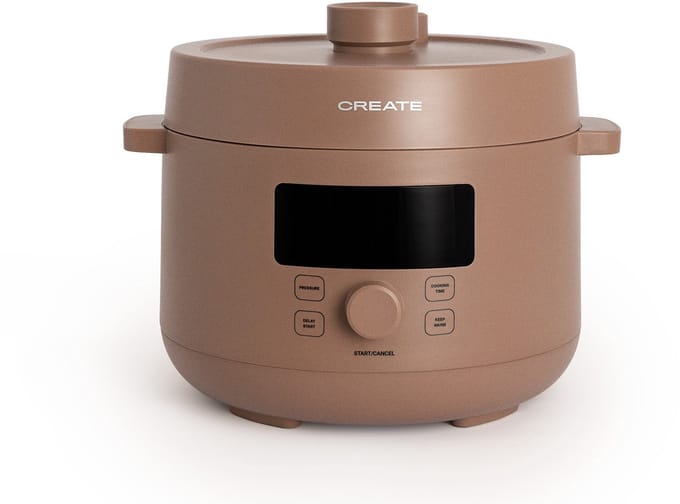 CREATE - Programmeerbare multifunctionele elektrische snelkookpan - Mokka - 4L - PRESSURE COOKER STUDIO