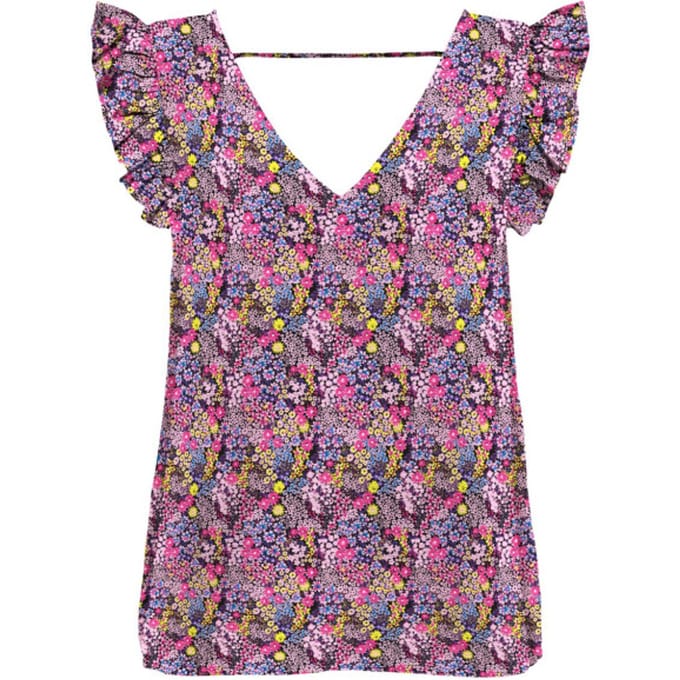 Only Top Onlfreja S/l Frill Top Cs Ptm 15280334 Pink Peacock Dames Maat - S