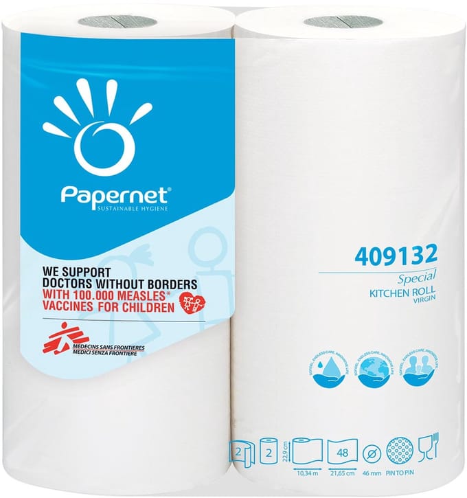 Papernet keukenrol Special | 2-laags | 48 vellen | pak van 2 rollen