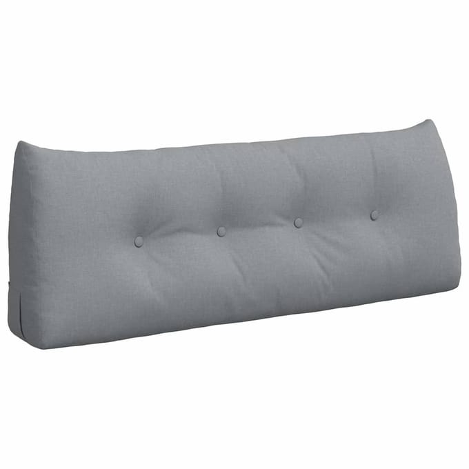 vidaXL - Rugkussen - Lichtgrijs - 120 - x - 24 - x - 50 - cm - Stof