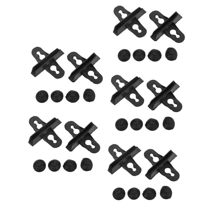 10 Pièces Aquarium Ventouse en Plastique Clip Durable Support de Feuille Séparatrice d'Aquarium pour Aquariums black