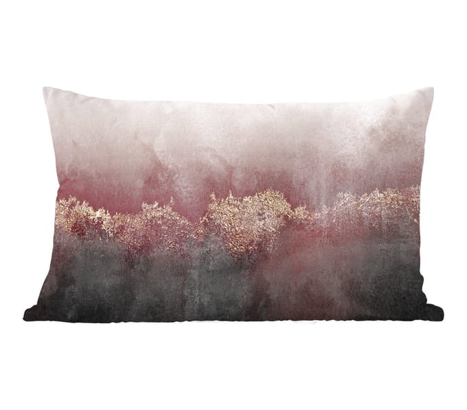 Sierkussens - Kussentjes Woonkamer - 50x30 cm - Glitter - Goud - Abstract