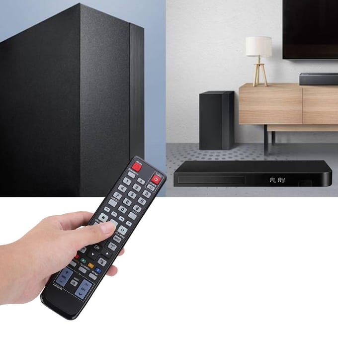 Multifunctionele DVD-speler Vervangende Afstandsbediening voor Samsung AK59-00104R black