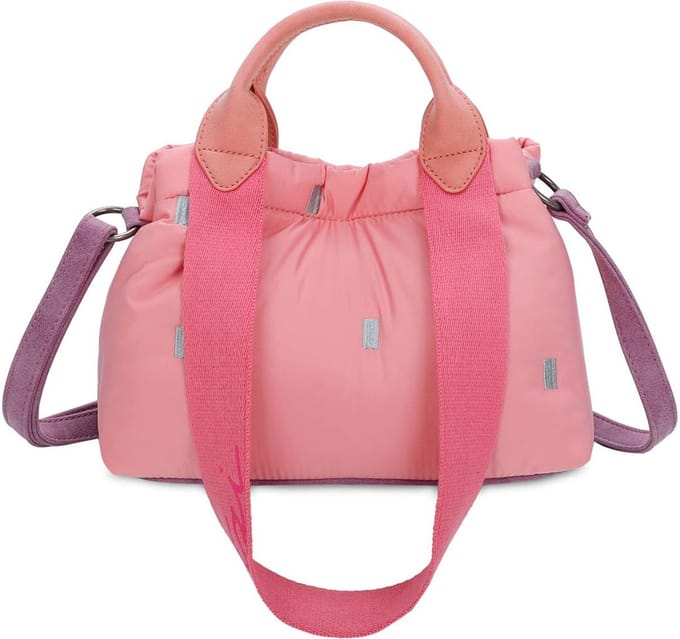 Fritzi aus Preußen Schoudertas Handtas Izzy Mini Pink Puffy Nylon Crossbody Bag Bubble Roze