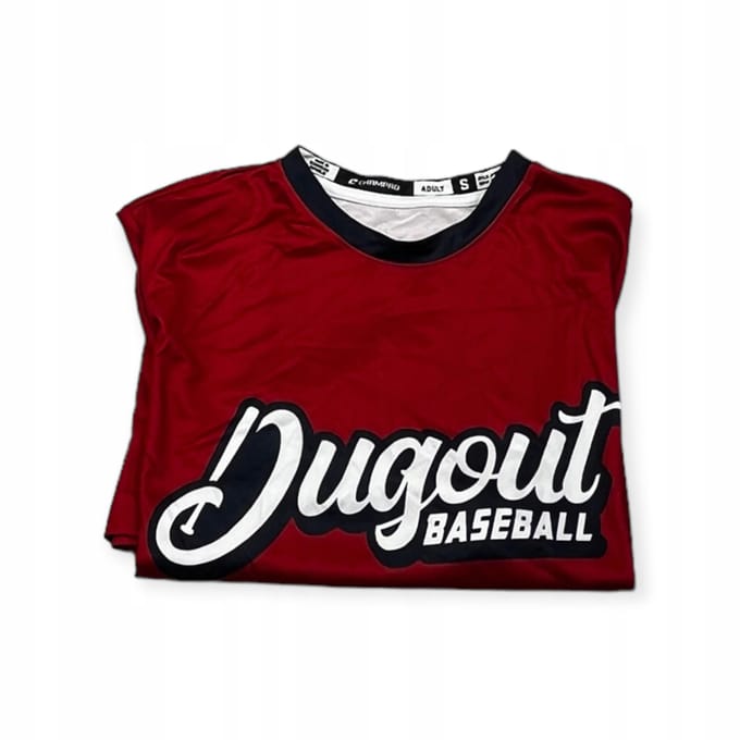 Bluzka męska na krótki rękaw CHAMPRO DUGOUT BASEBALL 12 S black