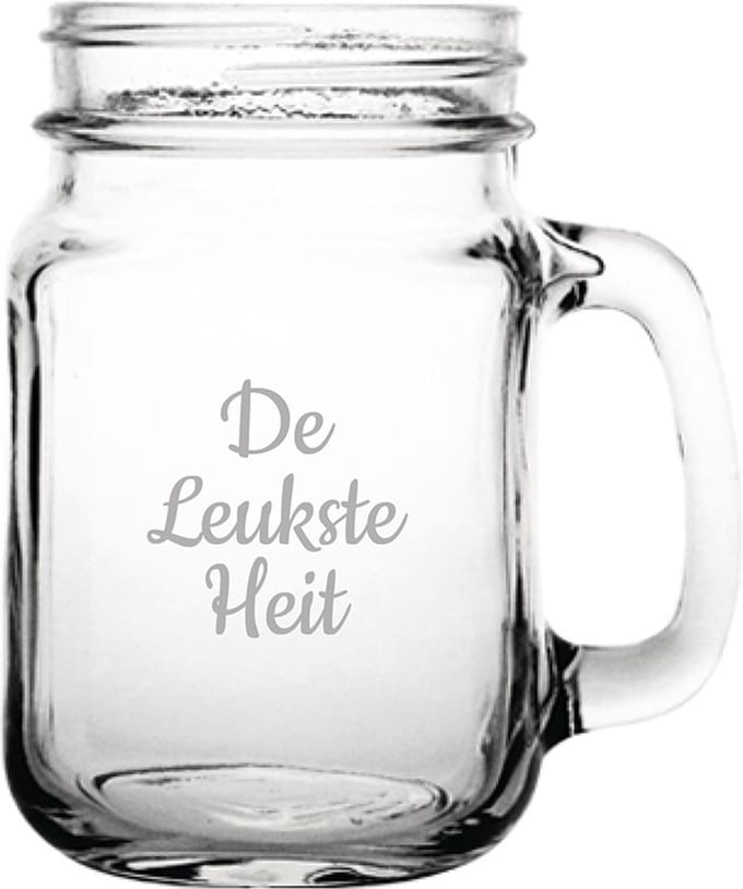 Gegraveerde Drinkglas 45cl De Leukste Heit