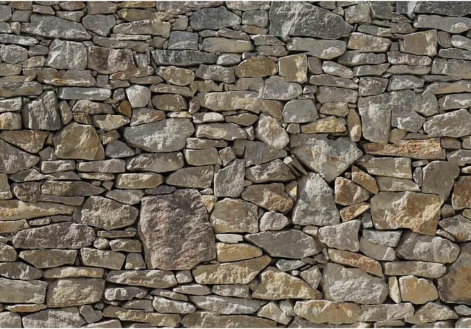 Komar - Fotobehang - Stone - Wall - 368x254 - cm - 8-727