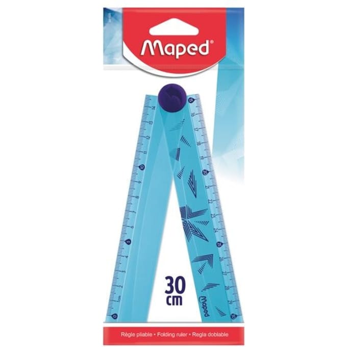 Liniaal Maped Arctic Vibes 30cm opvouwbaar blauw